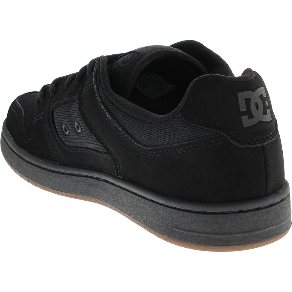 DC Shoes Manteca IV Skate Shoes - Mens Black Black Gum Back View