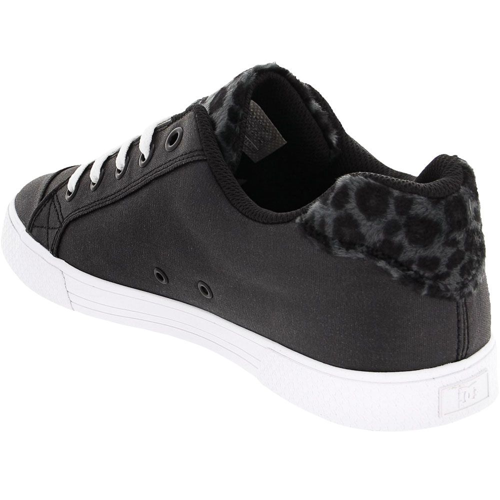 DC Shoes Chelsea TX SE Skate Shoes - Womens Black Leopard Back View