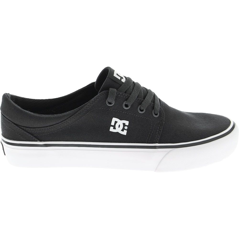 DC Shoes Trase TX Skate Shoes - Womens Light Grey Side View