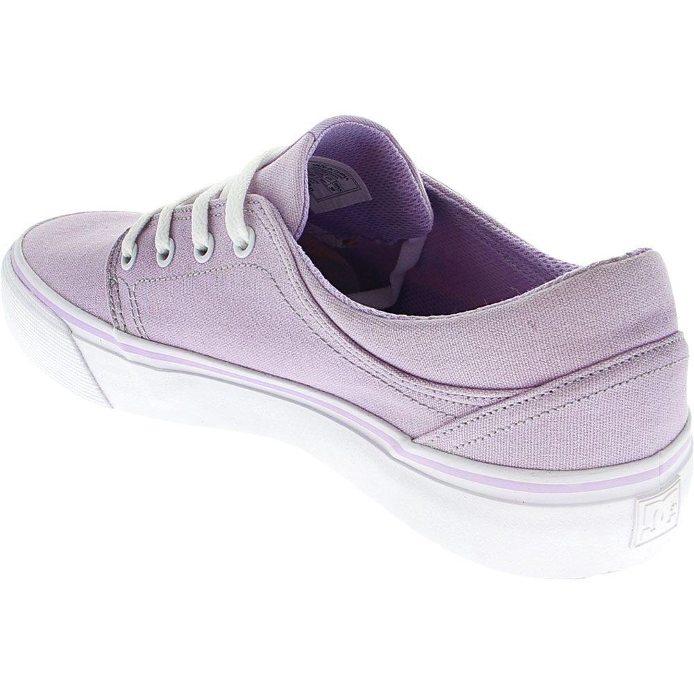 DC Shoes Trase TX Skate Shoes - Womens Lilac Back View