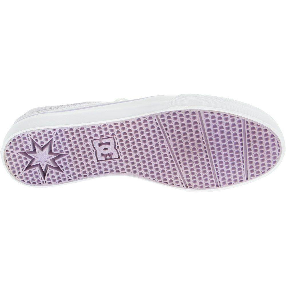 DC Shoes Trase TX Skate Shoes - Womens Lilac Sole View