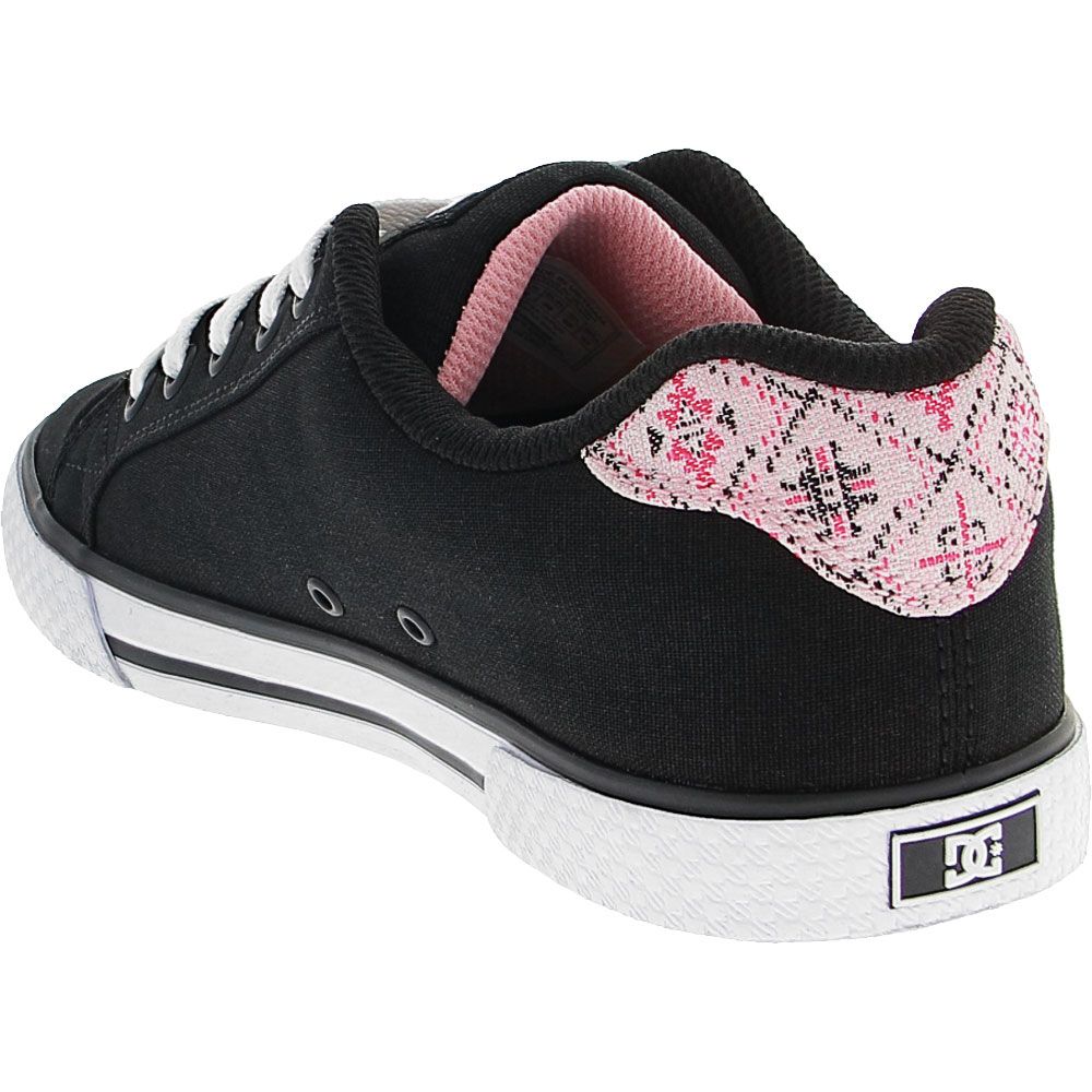 DC Shoes Chelsea Skate Shoes - Womens Pink Raspberry Back View