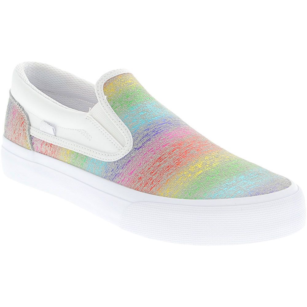 DC Shoes Trase Slip Skate Shoes - Womens Rainbow