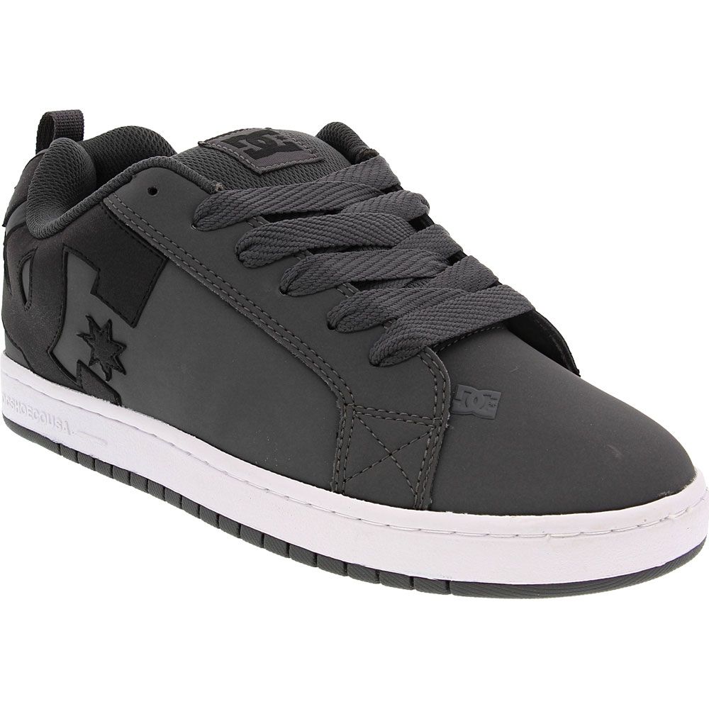 DC Shoes Court Graffik Skate Shoes - Mens Grey Black White