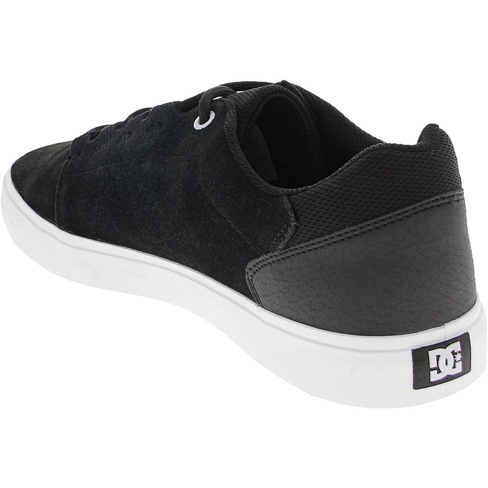 DC Shoes Hyde Skate Shoes - Mens Black White Back View