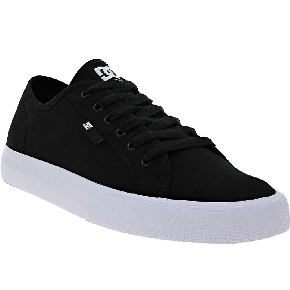 DC Shoes Manual Skate Shoes - Mens Black White