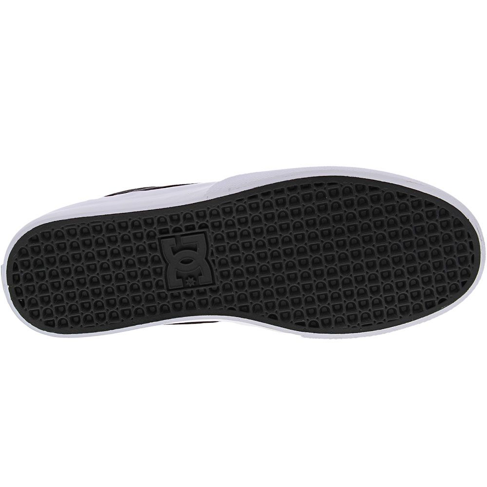 DC Shoes Kalis Vulc Mid Skate Shoes - Mens Black Black White Sole View