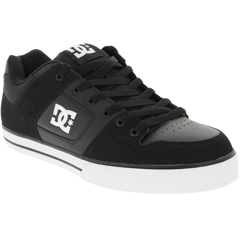 DC Shoes Pure Skate Shoes - Mens Black Black White