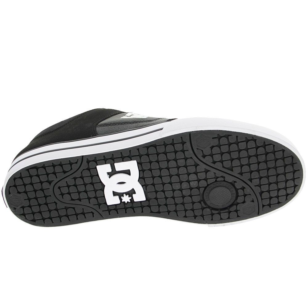 DC Shoes Pure Skate Shoes - Mens Black Black White Sole View