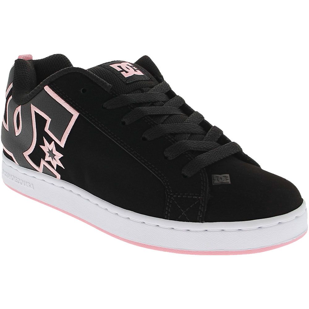 DC Shoes Court Graffik Skate Shoes - Womens Black Pink Black