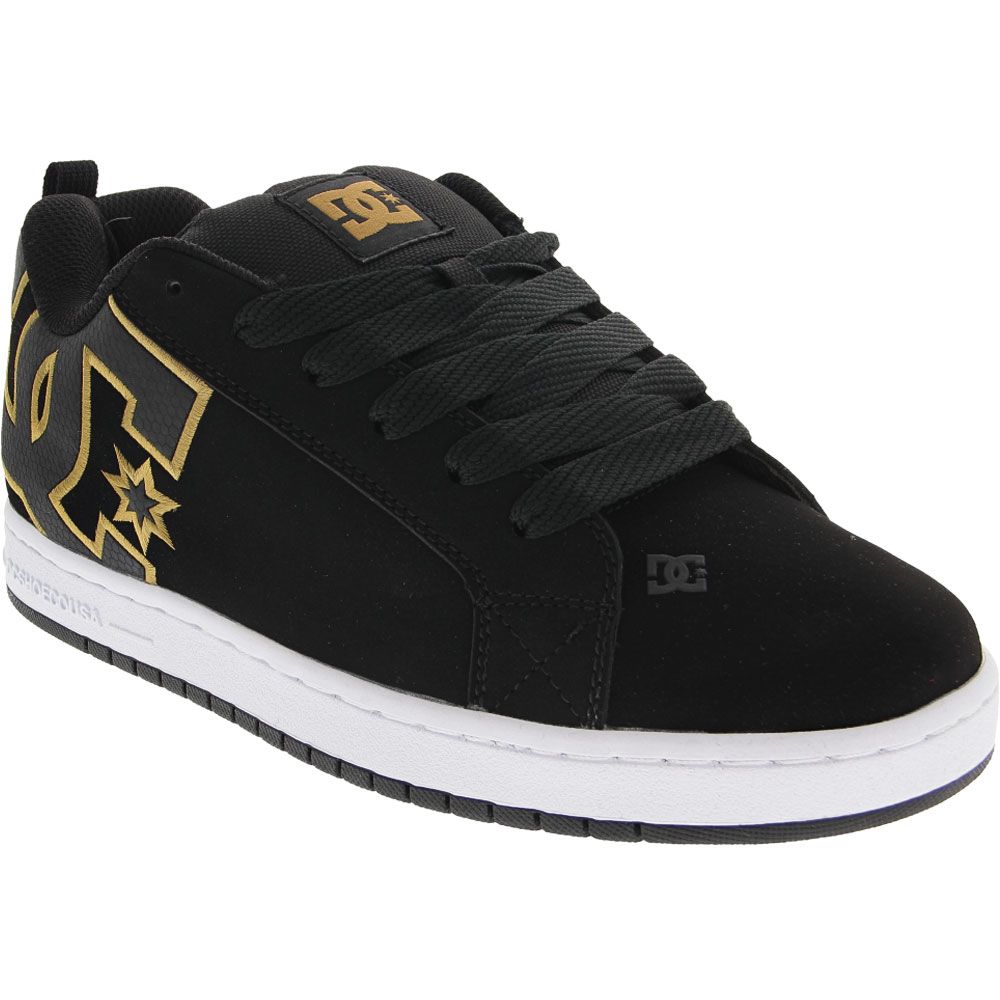 DC Shoes Court Graffik SE Skate Shoes - Mens Black Gold