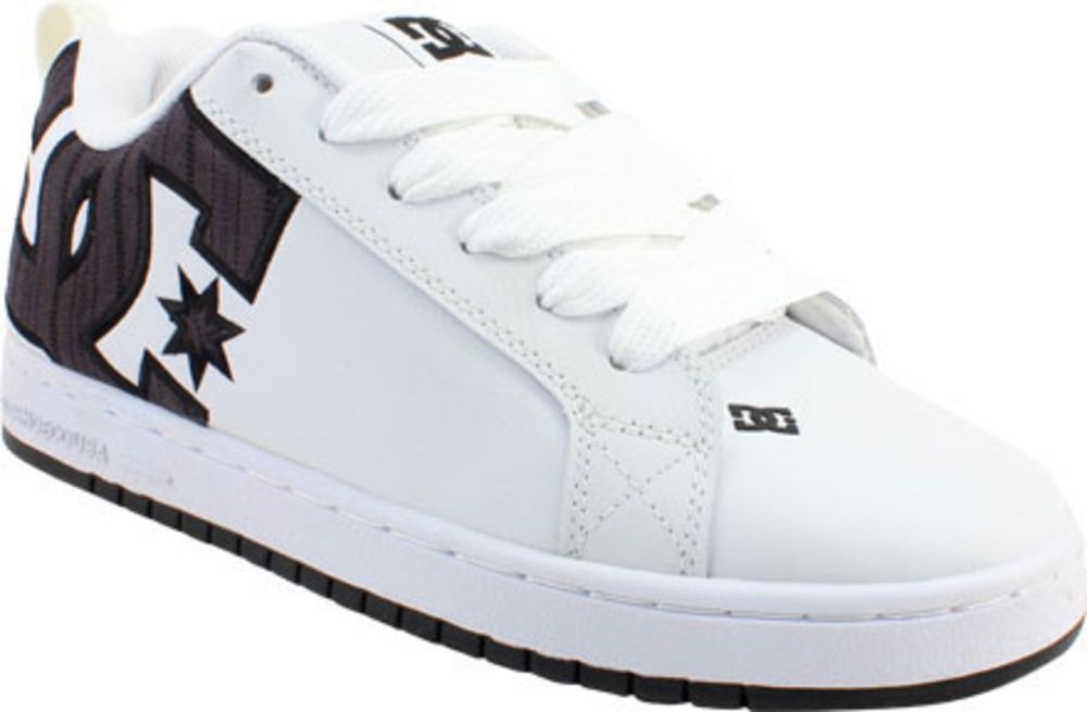 DC Shoes Court Graffik SE Skate Shoes - Mens White Black