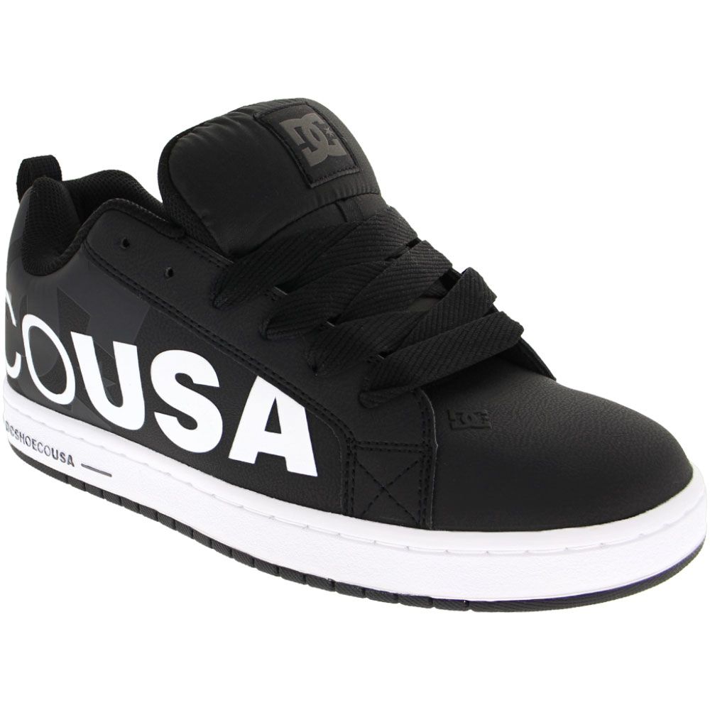 DC Shoes Court Graffik SE Skate Shoes - Mens White Black White