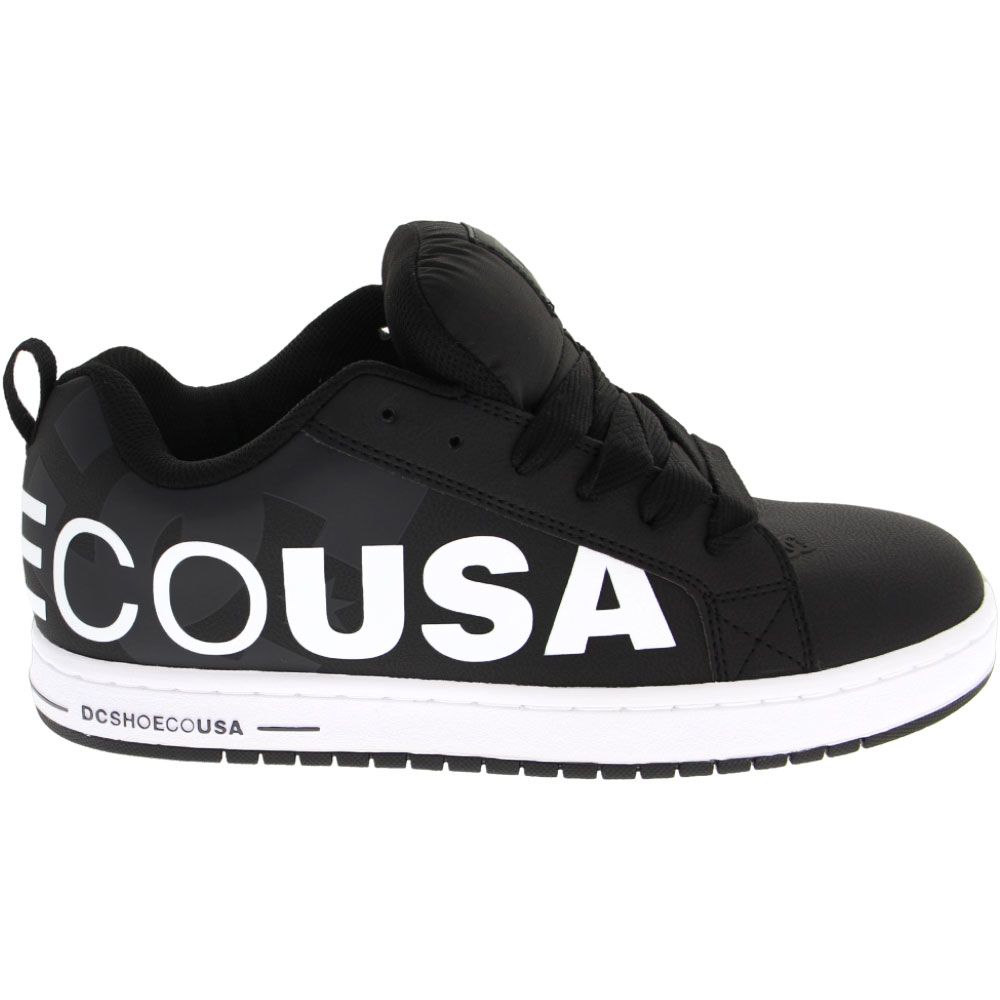 DC Shoes Court Graffik SE Skate Shoes - Mens White Black White