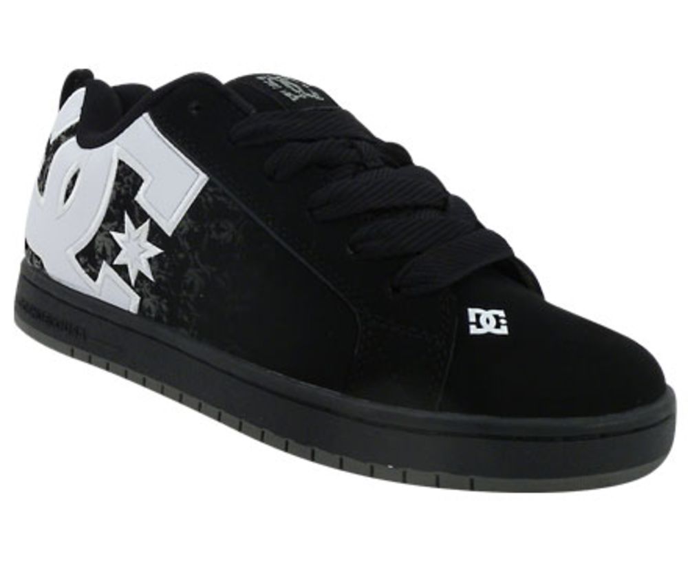 DC Shoes Court Graffik SE Skate Shoes - Mens Black White