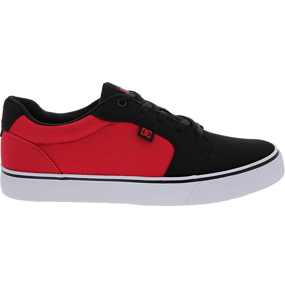 DC Shoes Anvil Skate Shoes - Mens Black Red White Side View