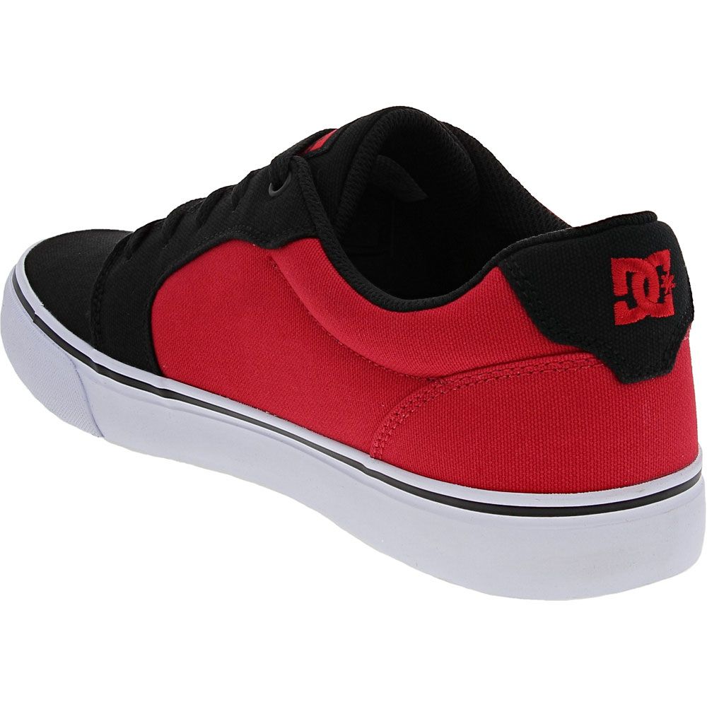 DC Shoes Anvil Skate Shoes - Mens Black Red White Back View