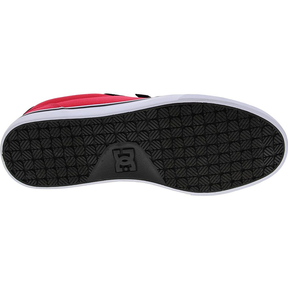 DC Shoes Anvil Skate Shoes - Mens Black Red White Sole View