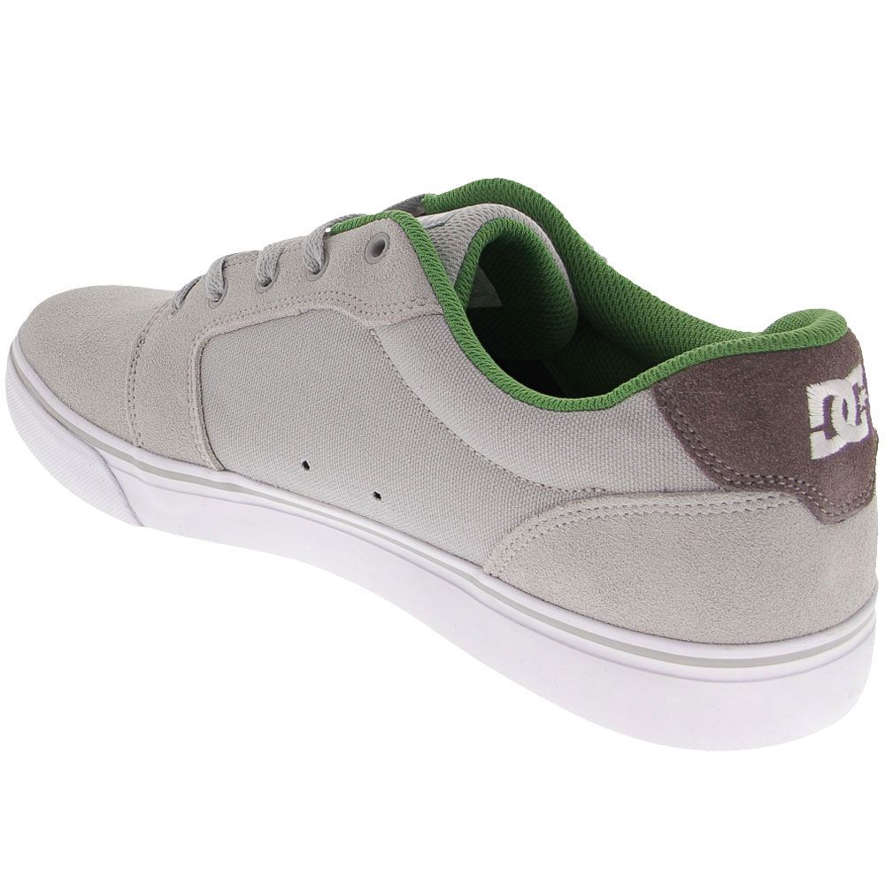 DC Shoes Anvil Skate Shoes - Mens Grey Grey Back View