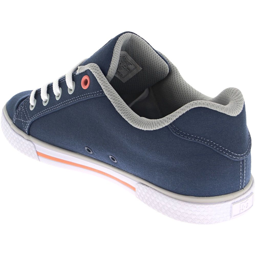 DC Shoes Chelsea TX Skate Shoes - Womens Blue Grey Back View