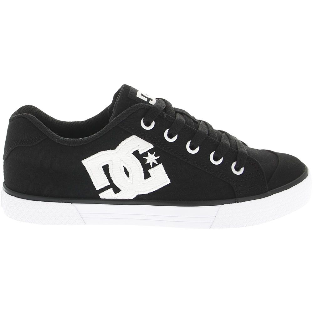 DC Shoes Chelsea TX Skate Shoes - Womens Black White Blue Side View