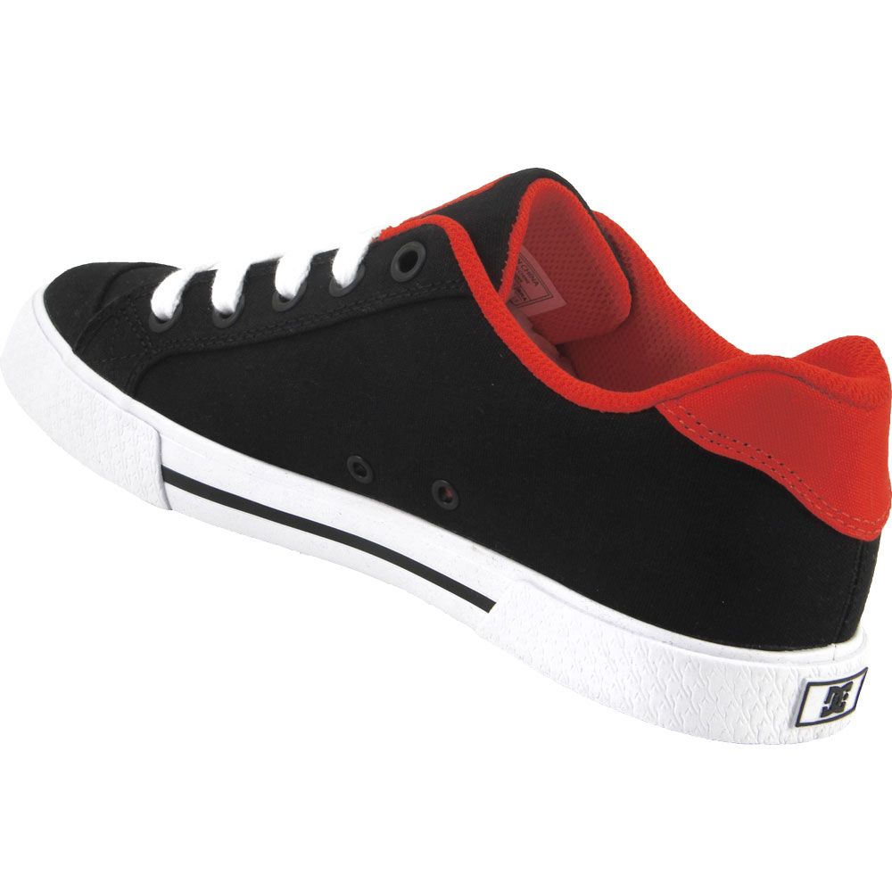DC Shoes Chelsea TX Skate Shoes - Womens Black Red Back View