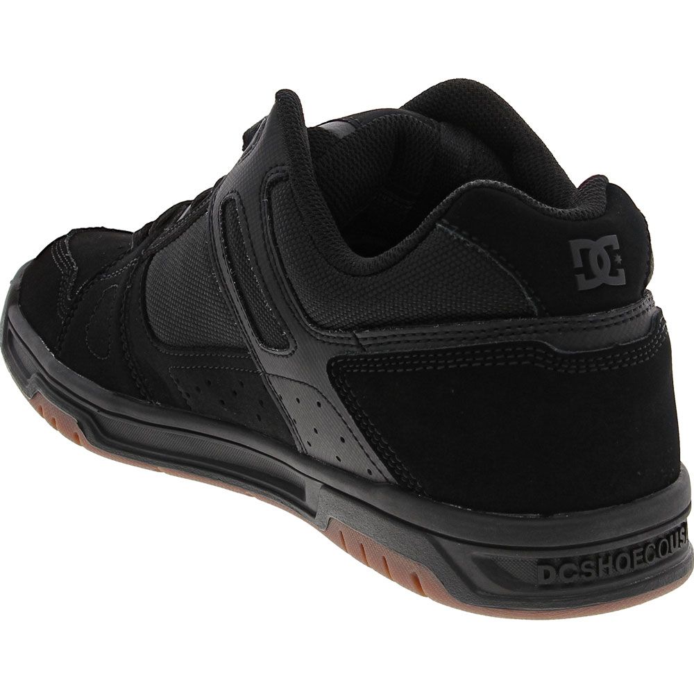 DC Shoes Stag Skate Shoes - Mens Black Gum Back View