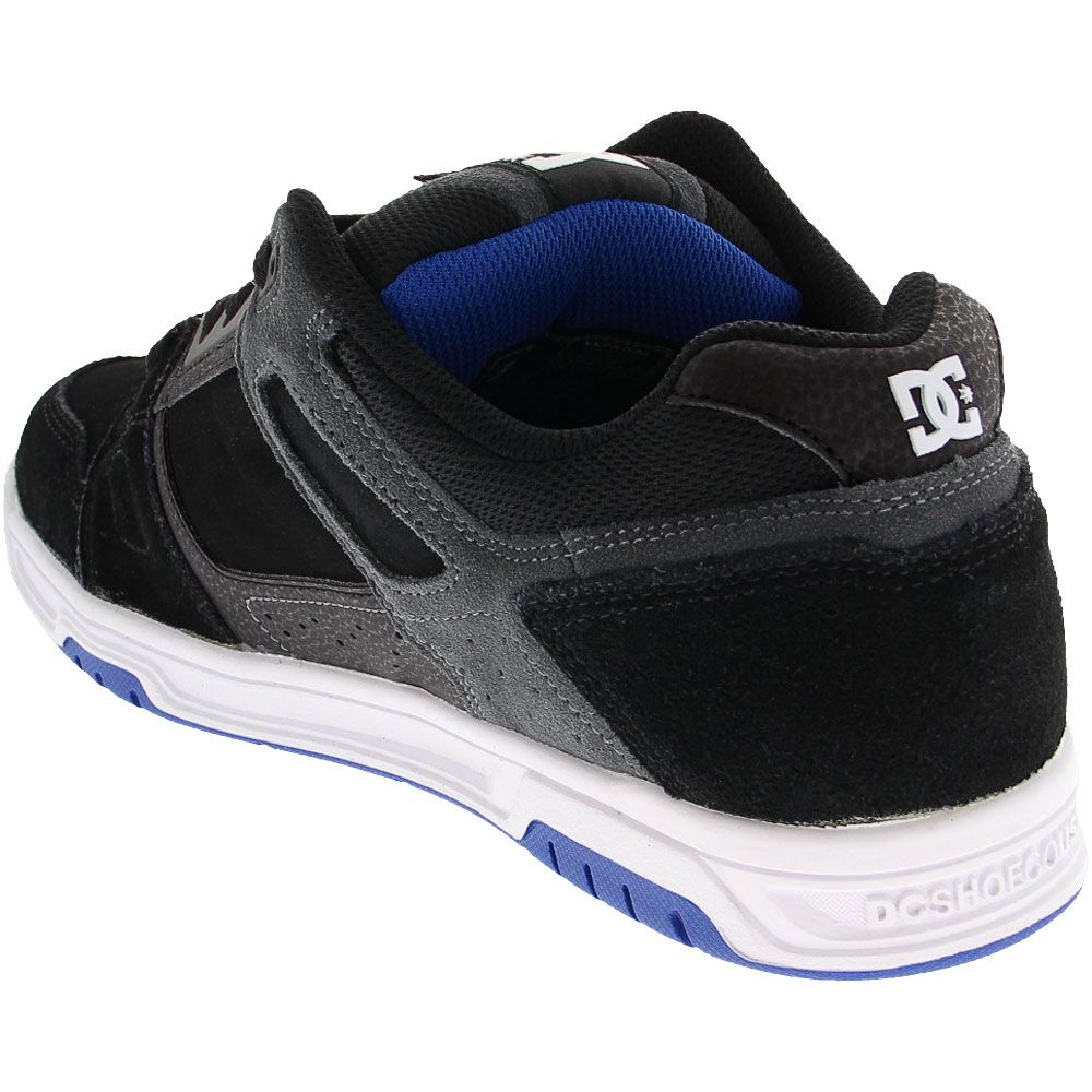DC Shoes Stag Skate Shoes - Mens Black Blue Black Back View