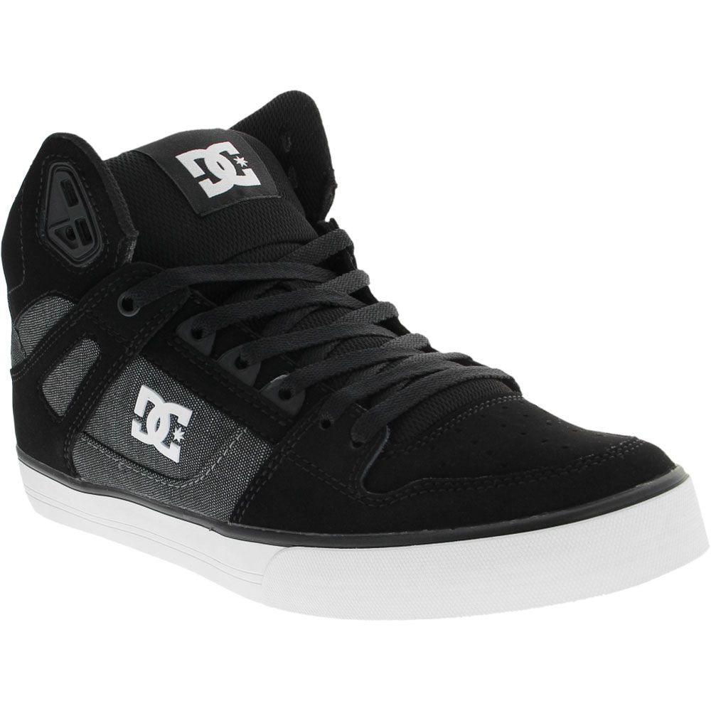 DC Shoes Pure High Top Wc Skate Shoes - Mens Black Battleship