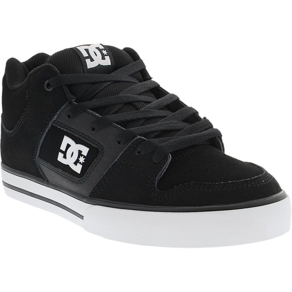 DC Shoes Pure Mid Skate Shoes - Mens Black White