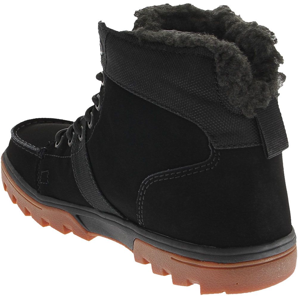 DC Shoes Woodland Casual Boots - Mens Black Gum Back View