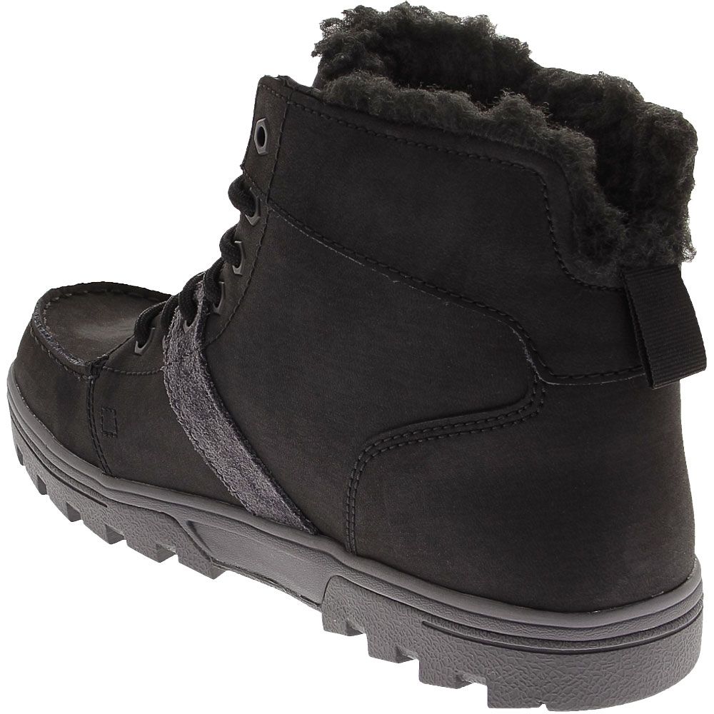 DC Shoes Woodland Casual Boots - Mens Black Battleship Back View