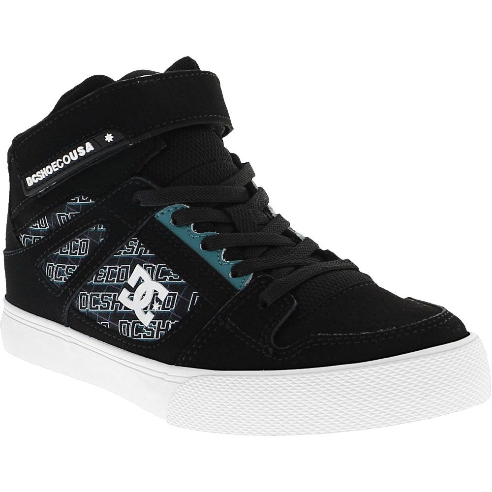 DC Shoes Pure High Top Ev Skate - Boys | Girls Pixel Black Blue