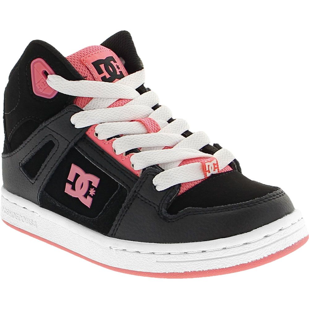 DC Shoes Pure High Top Skate - Girls Black Pink