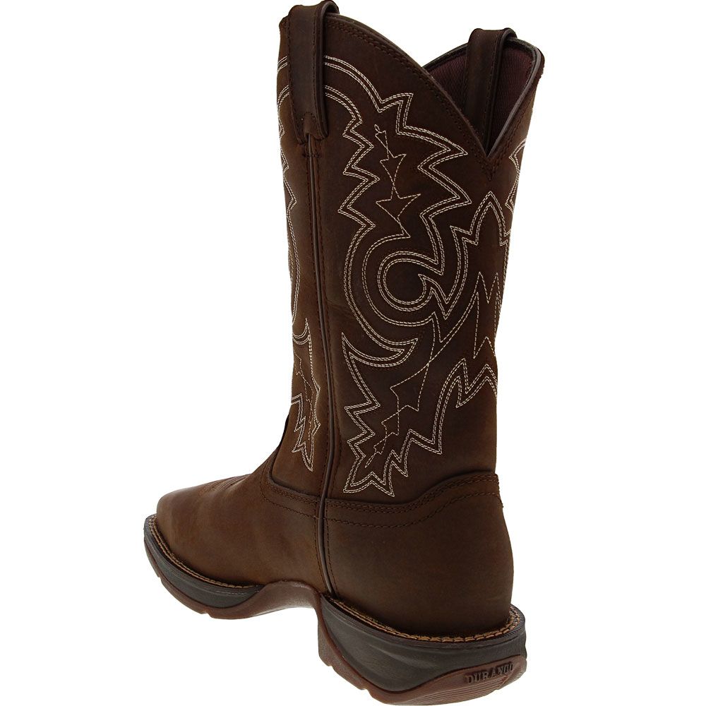 Durango Rebel Safety Toe Work Boots - Mens Brown Back View