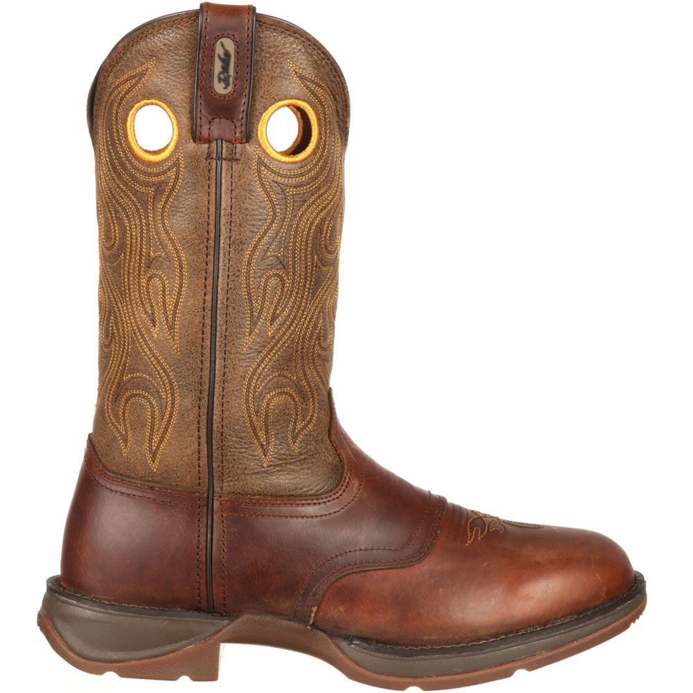 Durango Rebel Brown Saddle Mens Western Boots Sunset Velocity Trail Brown