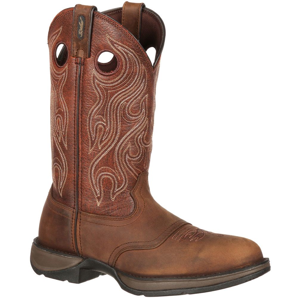 Durango Rebel Western Boots Shoes - Mens Dusk Velocity Bark Brown