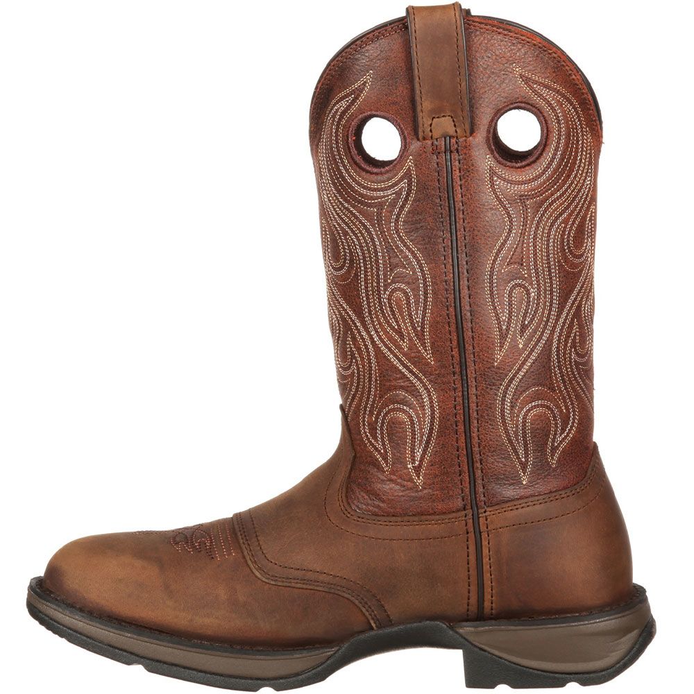 Durango Rebel Western Boots Shoes - Mens Dusk Velocity Bark Brown Back View