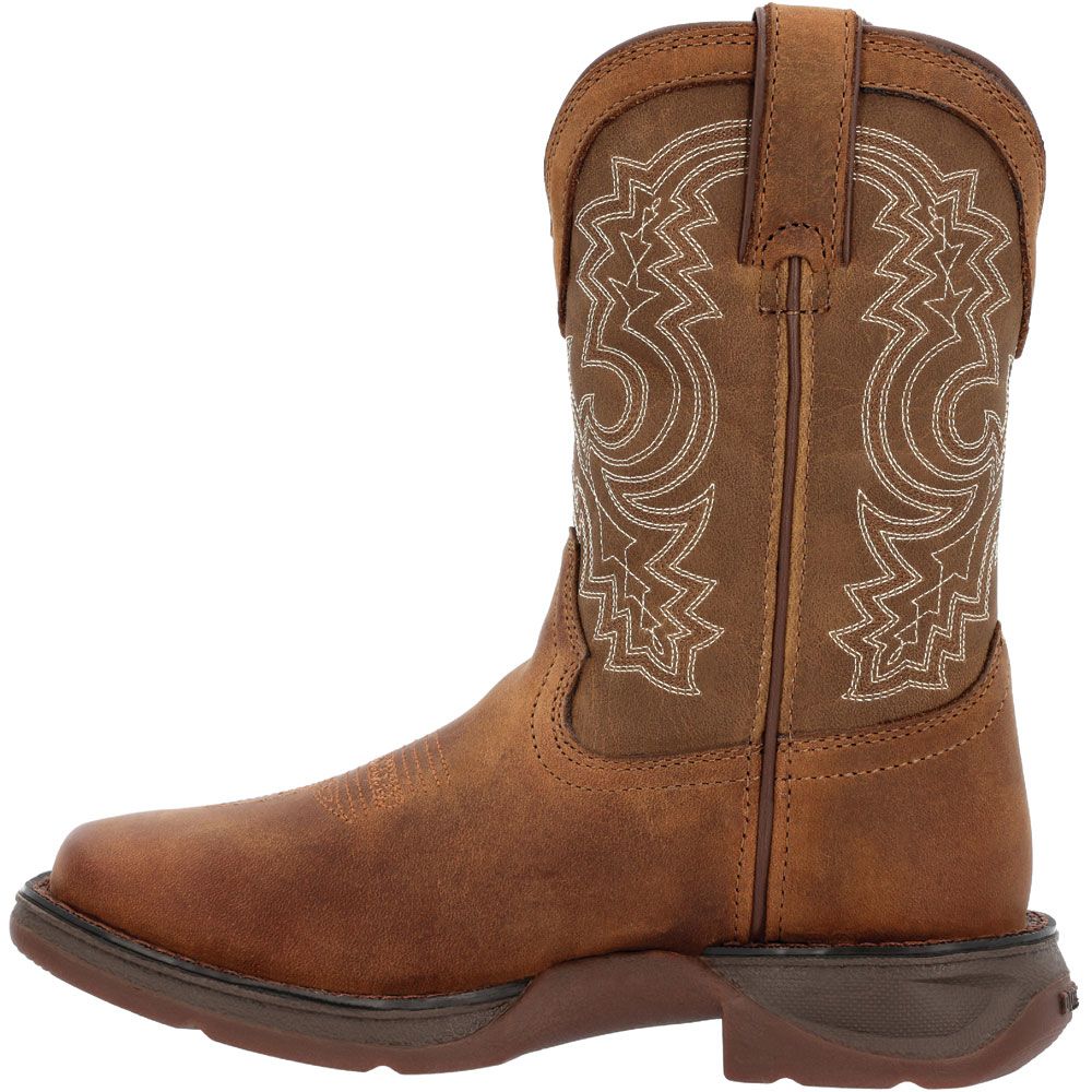 Durango Lil Rebel Sable Brown Little Kids Western Boots Sable Brown Back View