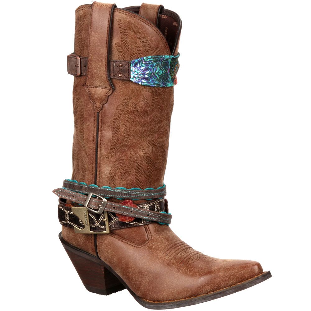 Durango Crush Accessorized Womens Western Boots Brown