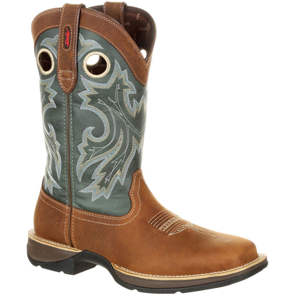 Durango Rebel Saddlehorn Clover Mens Western Boots Brown