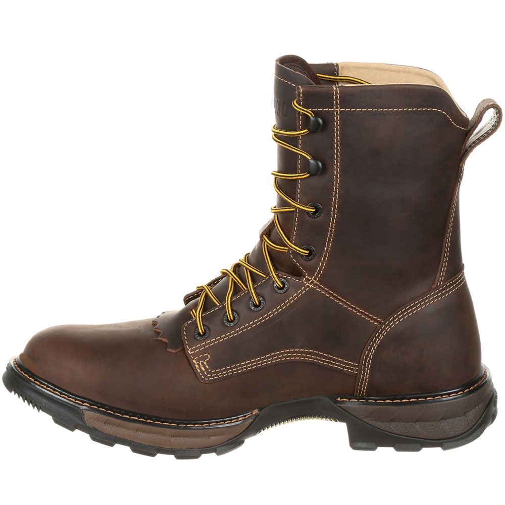 Durango Maverick XP Lacer Mens Safety Toe Work Boots Brown Back View
