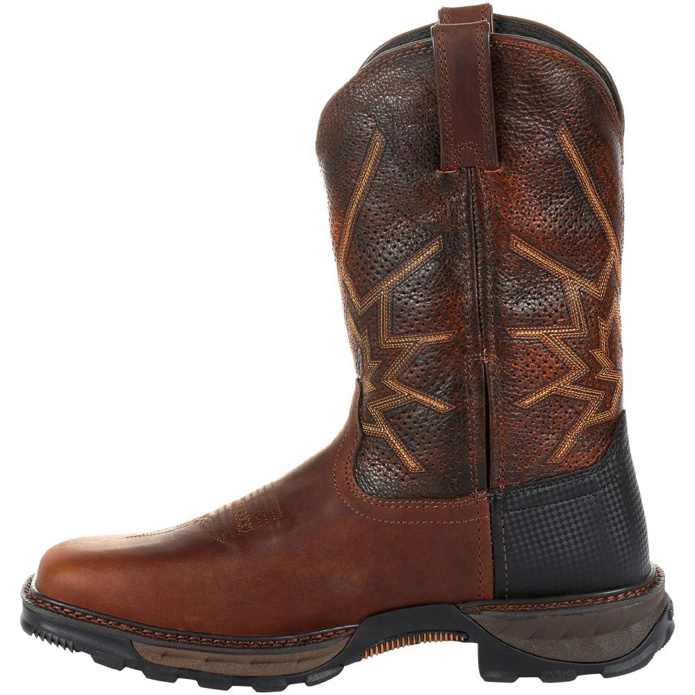 Durango Maverick XP Ventilated Mens Non-Safety Toe Work Boots Brown Back View