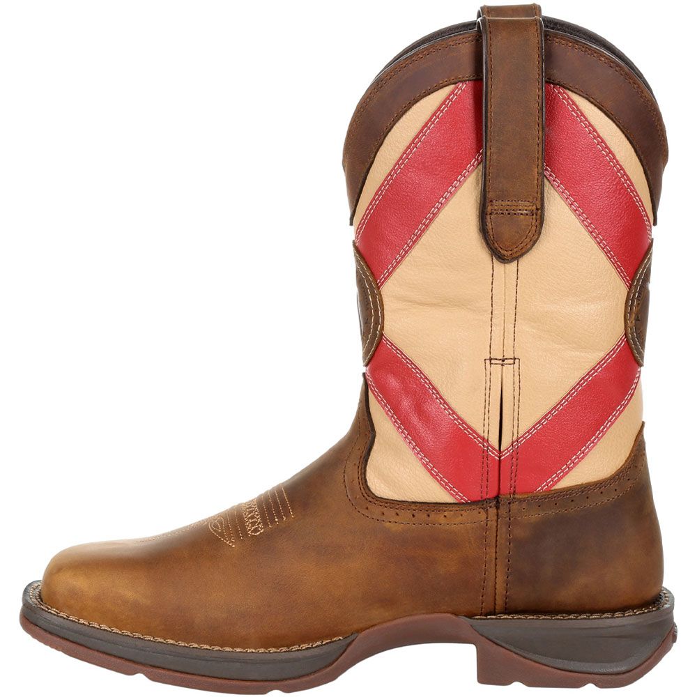 Durango Rebel Florida State Flag Mens Western Boots Brown Back View