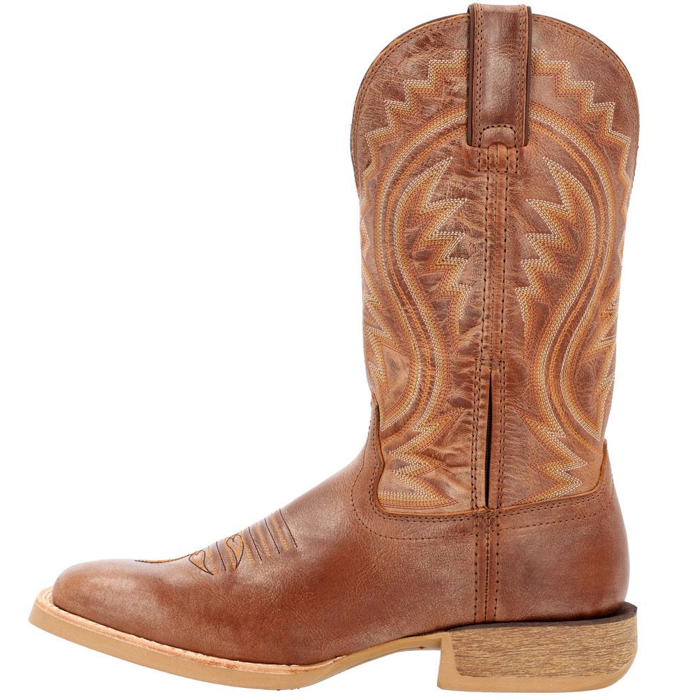 Durango Rebel DDB0394 Burnished Tan Mens Western Boots Toasted Pecan Back View