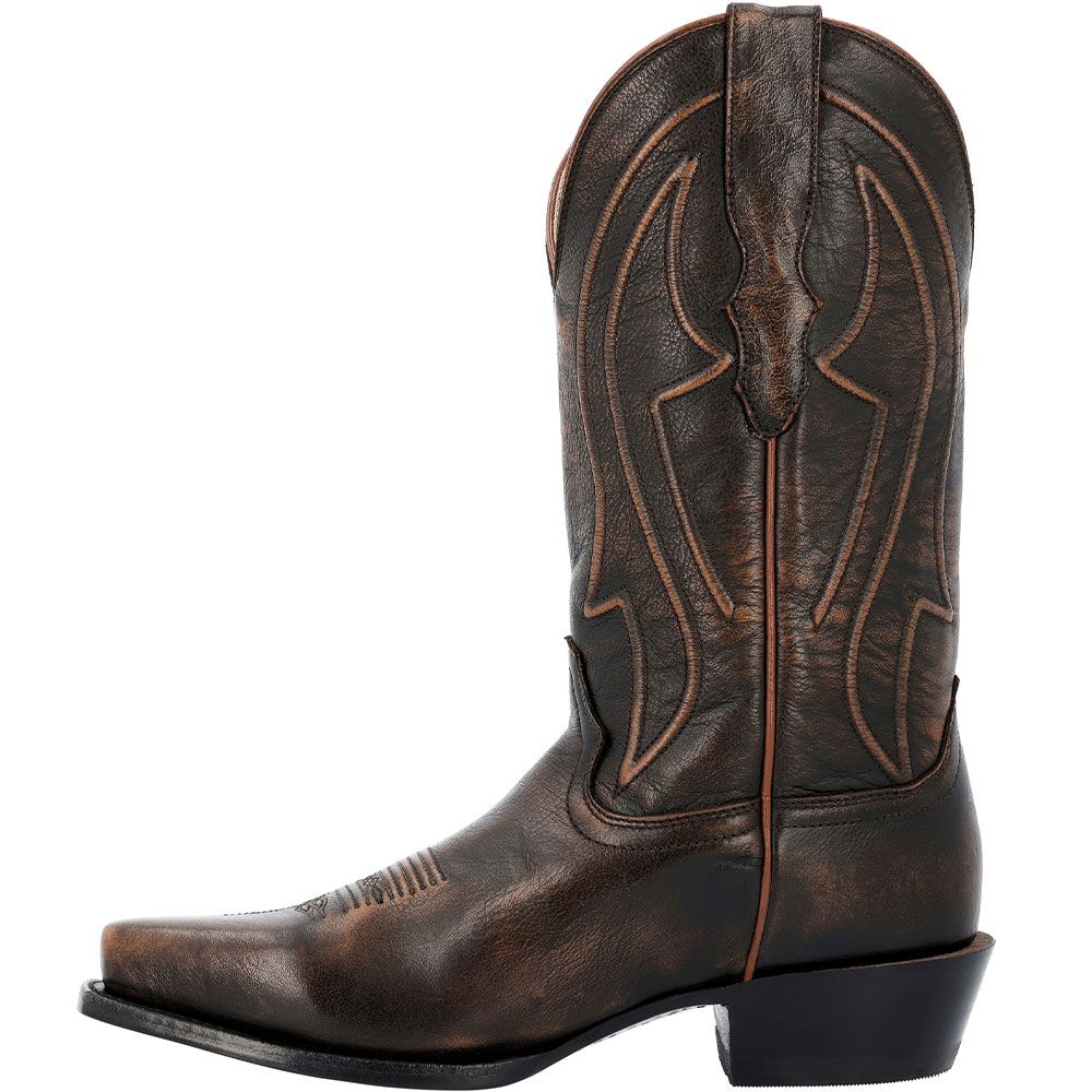Durango DDB0407 Santa Fe Western Boots - Mens Whiskey Barrel Brown Back View