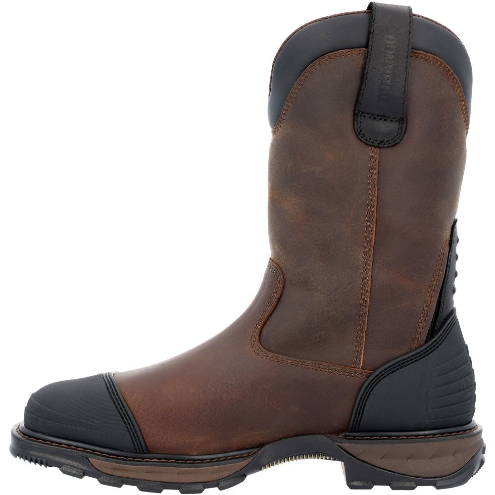 Durango Maverick XP DDB0424 Steel Toe Mens Western Work Boots Grizzly Brown Back View