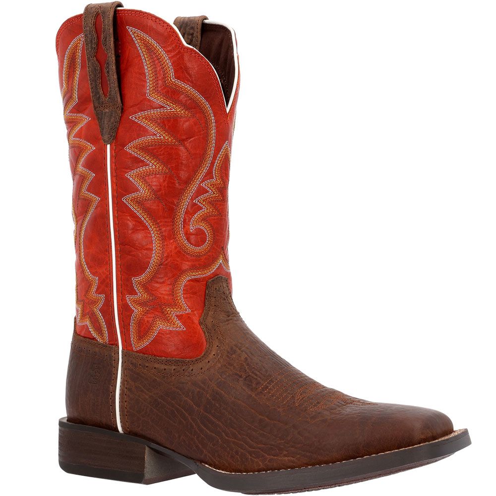 Durango Saddlebrook DDB0447 Mens 12" Western Boots Acorn Crimson