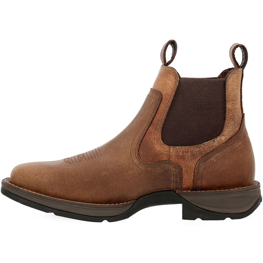 Durango Ddb0460 6" Casual Boots - Mens Old Town Brown Tan Back View