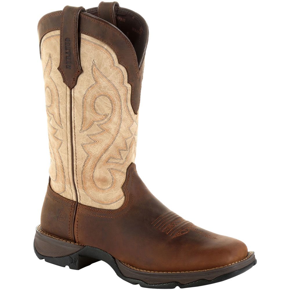 Durango Lady Rebel Taupe Womens Western Boots Bark Brown Taupe